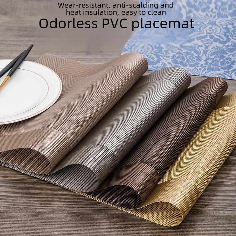 High-End European-Style Non-Slip, Heat-Resistant PVC Dining Mat