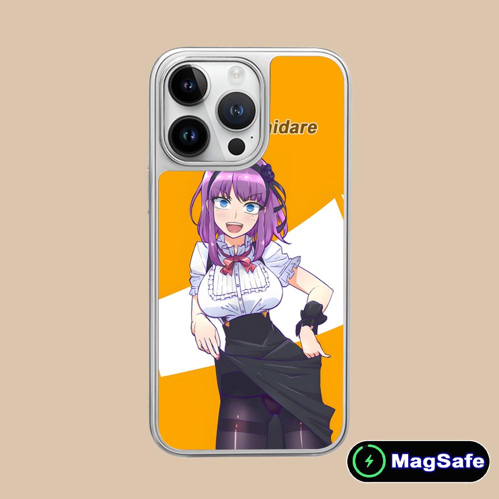 Dagashi Kashi Hotaru Mobile Phone Case for iPhone 17 16 15 14 13 12 11 Air Pro Max Plus Magsafe Silver Plating Colorful Cover