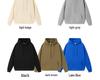 Men's and Women's Warm Cotton Hooded Sweatshirt - Plain Color, Loose Fit, Autumn Winter Style