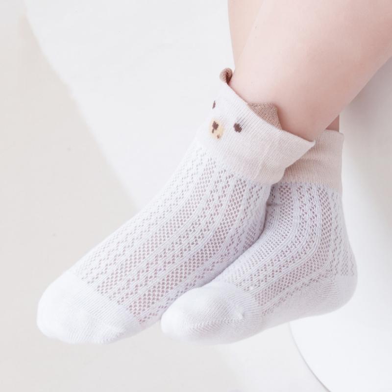 Summer Kids Socks For Girls Boys Mesh Thin Children's Sock Cute Cartoon Soft Comfortable Infant Newborn Baby Sock 0-5Y