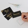 30/50PCS Black Gold Kraft Paper Cards Thank You For Your Order Card For Small Shop Gift Decoration Appreciate  Card For Business