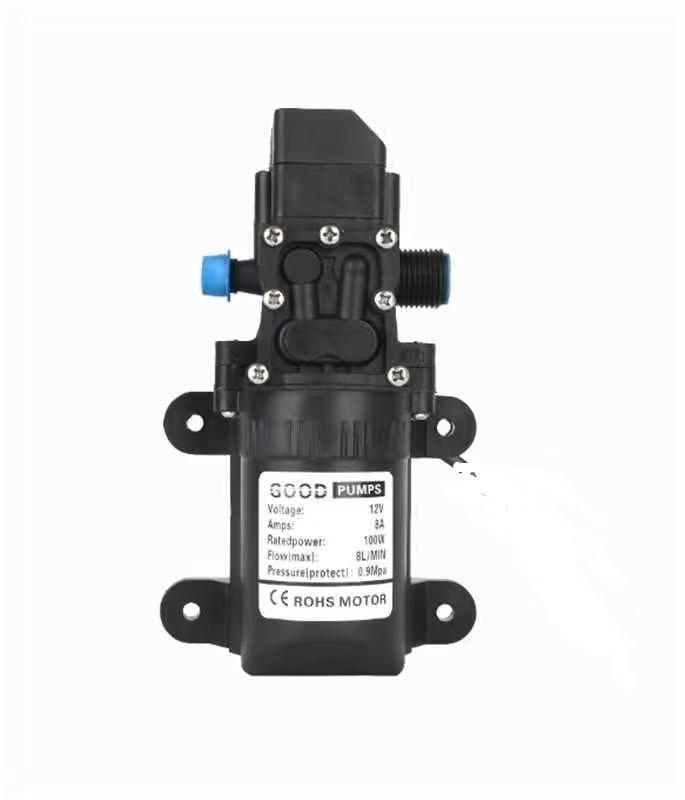 12V Mini Smart High-Pressure Electric Diaphragm Pump for Car Wash & Sprayer Accessories