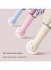Children's Umbrella with Rounded Corners and Large Wheels, Suitable for Boys and Girls, Anti-Puncture, Black Coating, Dual-Use for Sun and Rain, Cute