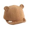 Adorable Baby Bear Hat Soft Corduroy Cap for Infants Aged 0 24 Months Perfect for Sensitive Skin
