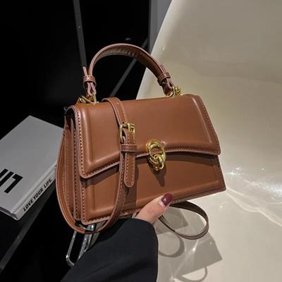 New Small PU Leather Crossbody Bags for Women  Simple Totes Shoulder Bag Lady Luxury Brand Designer Handbags and Purses