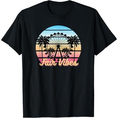 Fair Vibes Ferris Wheel Amusement Ride T-Shirt