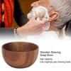 Wooden Shaving Soap Bowl Portable Foaming Large Capacity Wood Shave Soap Container for Men Barber Shop