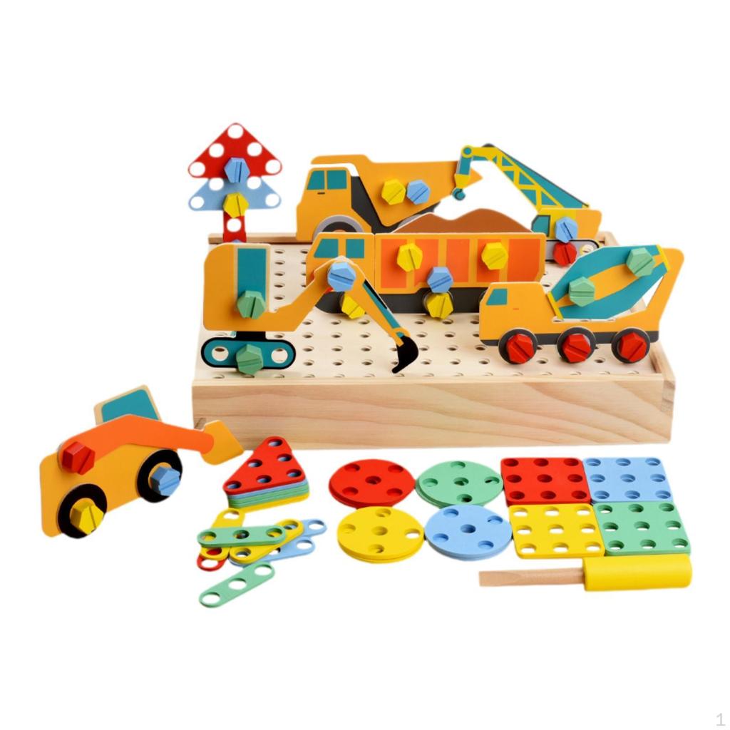 Children's Screw Toy Play Set, DIY Construction Tool for Imaginative Fun