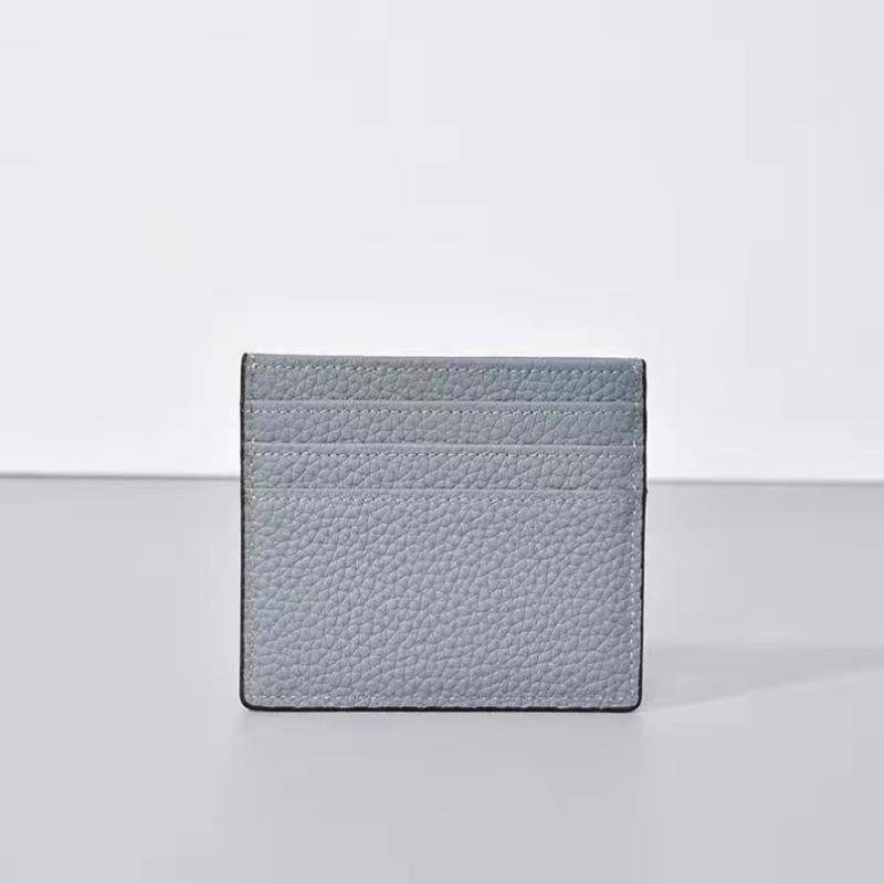 

Ультратонкий держатель для визиток из натуральной кожи, компактный кошелек, простой дизайн, верхний слой коровьей кожи, цельный карман для карт, высококлассный A2