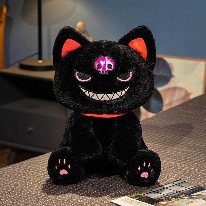 Evil Pirate Cat Expression Plush Toy Dolls Room Decoration Child Gift Festivals