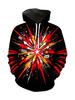 Men's Hoodie Thin Autumn Winter Trend Abstract Fire Graffiti Art Print Long Sleeve Male Casual Sweatshirt Tops Clothes