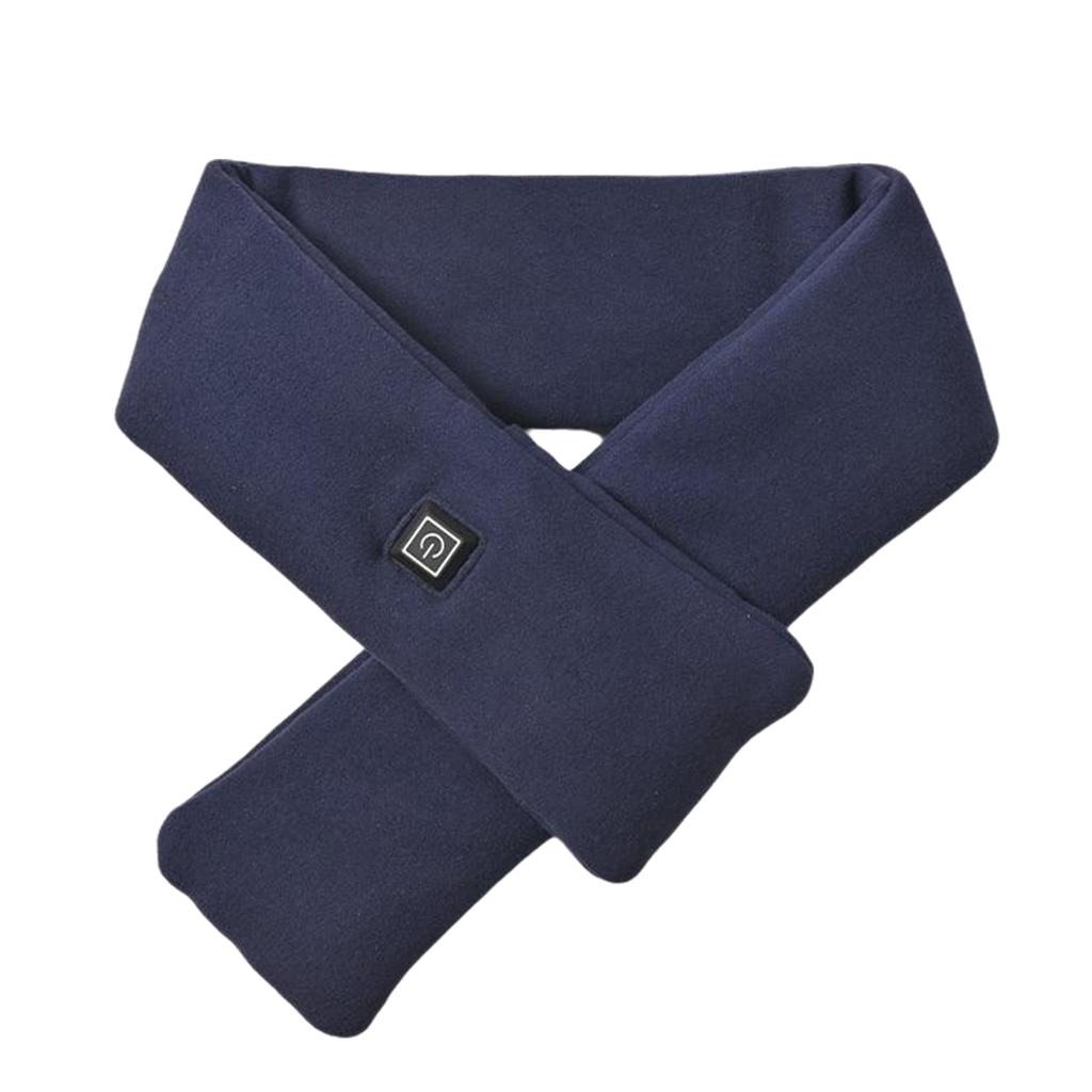 USB Rechargeable Electric Heated Scarf for Winter Warmth with 3 Adjustable Temperature Setting Neck Warmer Heater Wrap