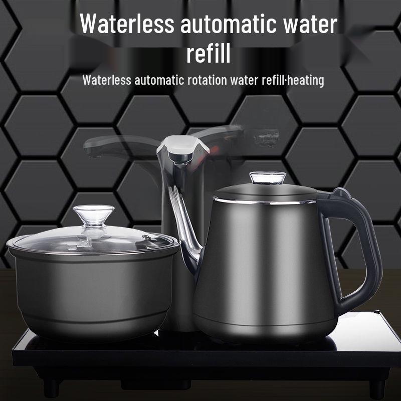 Automatic Tea Set with Induction Cooker & Tray - Kung Fu Style for Home Living Room