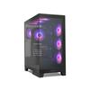 NOX Hummer GLOCK ARGB Semitorre ATX Cristal Templado USB-C Negra