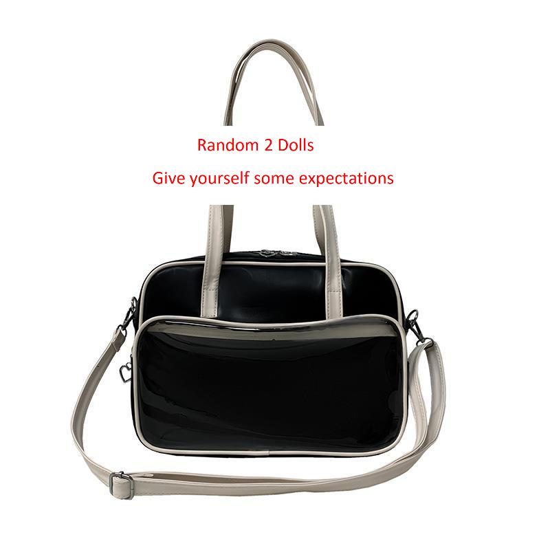 Japanese School Style Single Shoulder Transparent Itabag Two-Dimensional Doll Oblique Span Handbag Girl Student Jk Shoulder Bag