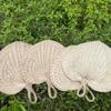 Home Decoration Rattan Fan Handmade Straw Fan Vintage Palm-Leaf Fan  Summer