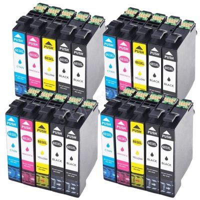 Tintenpatronen - SHOP-STORY - E603XL_8N+4CHQ - 20er-Pack - Mehrfarbig - Kompatibel mit Epson