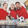 12 Pezzi Sacchetti Regalo Calcio in PVC Trasparente con Manici Sacchetti a Tema Sportivo all'Ingrosso Sacchetti per Dolcetti Sacchetti Avvolgimento Regalo Squadra Borse Tote a Tema Calcio