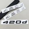 3D ABS Car Letters Logo 420d  428d Badge Sticker Rear Trunk Emblem Decals For BMW 4 Series 420d 420i F32 F36 Auto Tail Marking