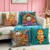 Cute Anime GGarfields Cat New Square DoubleSided printed Pillow Case Bedroom Bedside Pillow Sofa Cushion Cover