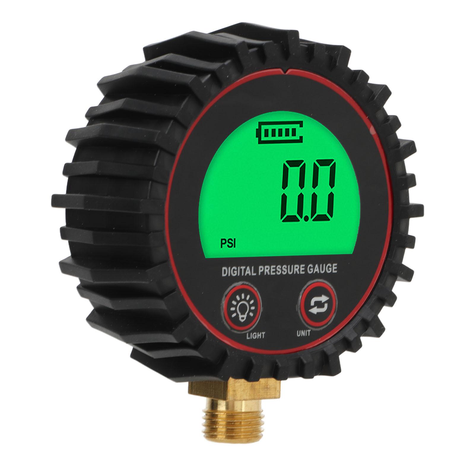 

1 4in Digital Pressure Gauge 4 Units Switchable Bright Visibility Accurate for Cars Trucks Motorcycles Trails SUVs RVs