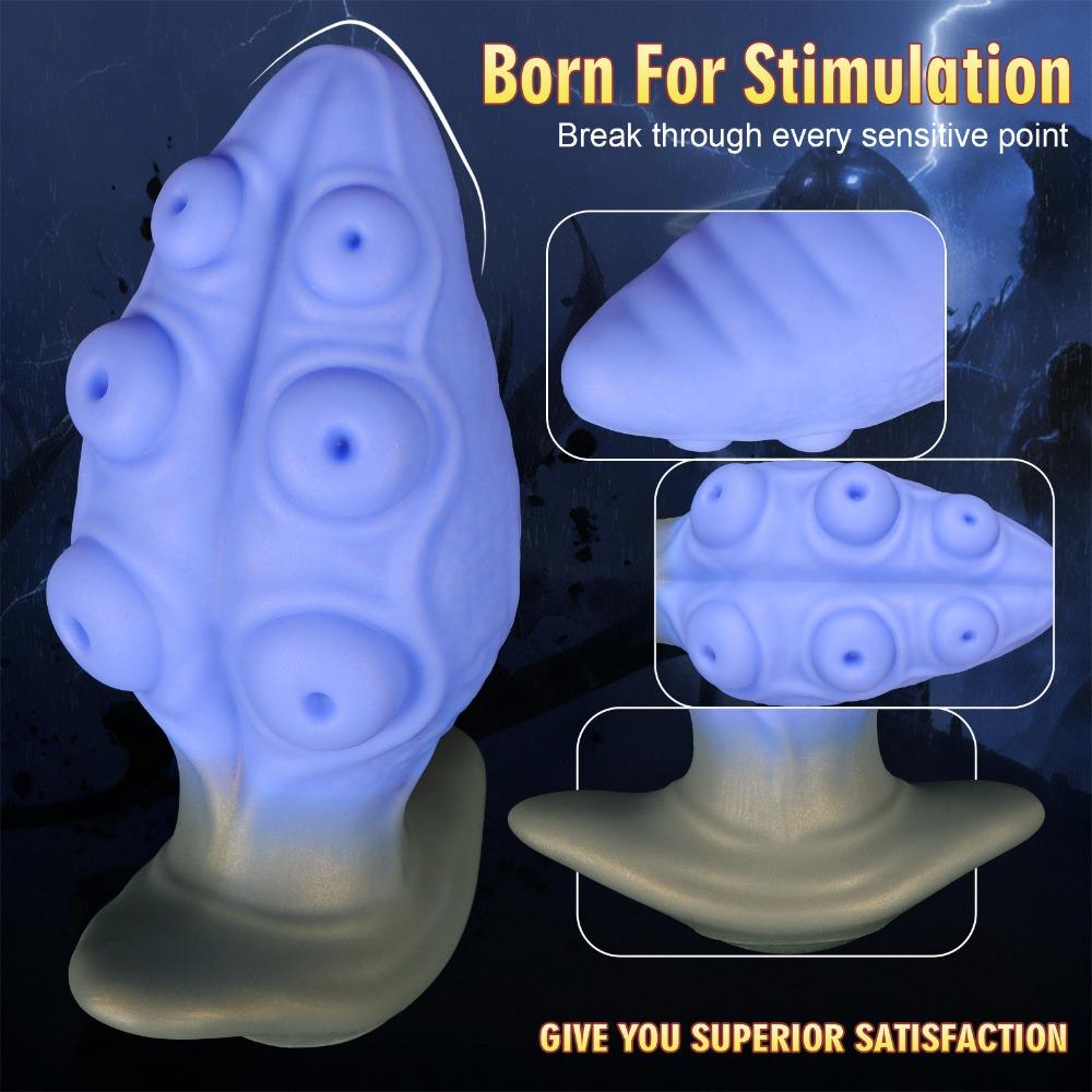 Wearable Special Shape Butt Plug Silicone Women Adult Pleasure Toy