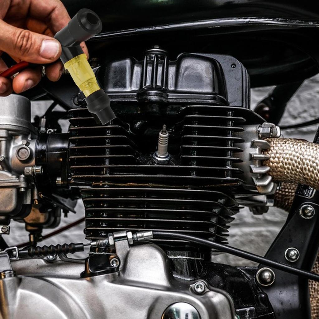 90 Degree Flashing Spark Plug Cap, Flashing Spark Plug Resistor | Universal Motorcycle Accessories
