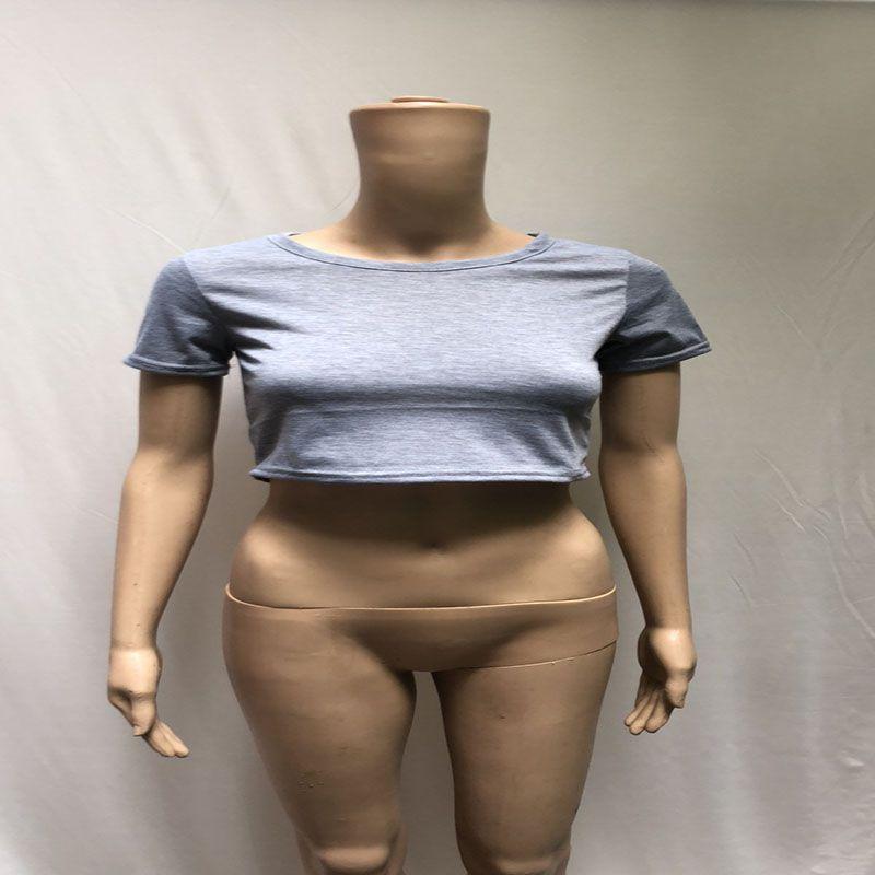 Elegant Women Summer Beach Short Sleeve Blouse T-shirt Slim Fit Crop Tank Top