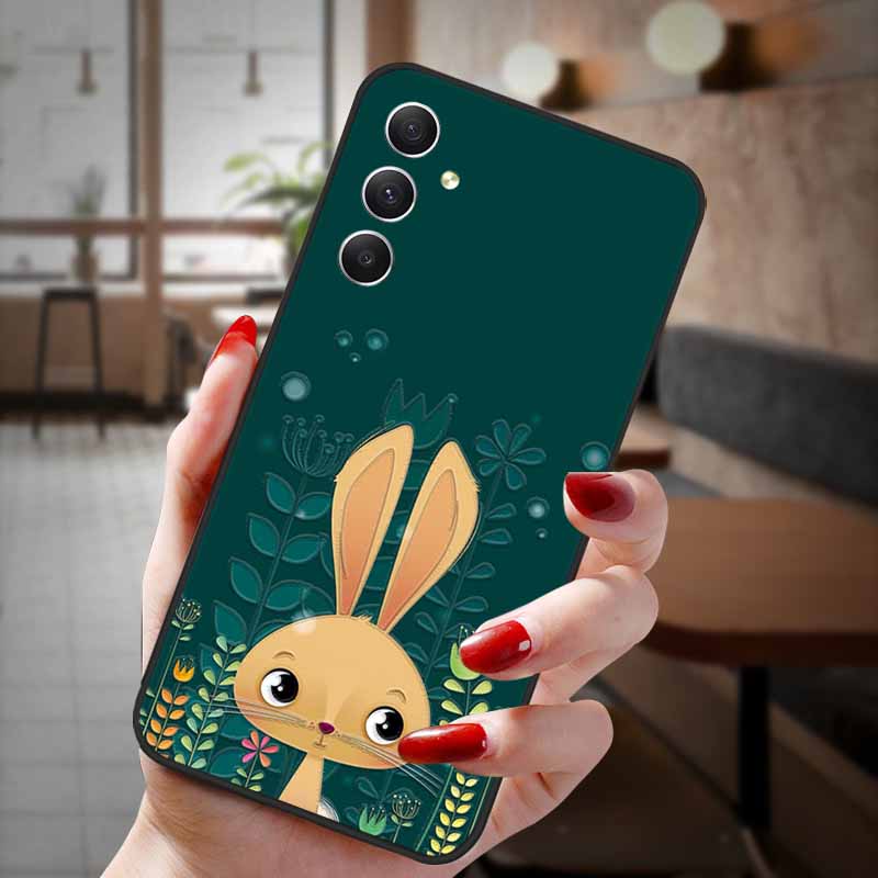 For Samsung Galaxy A55 5G Case 3D Emboss Floral Relief Silicon TPU Soft Phone Cover for Galaxy A15 A25 5G Bumper Funda A 55 A35