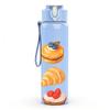 1PC Assorted Pastry Dessert Art 750ml Color Plastic Sports Water Bottle Leakproof Flip Straw Lid Suitable for Sports Office Home Use