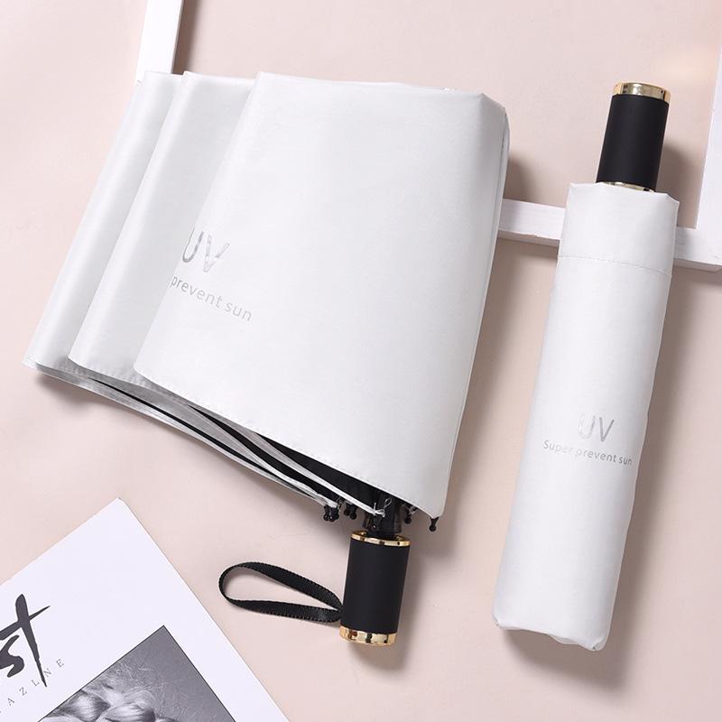 Faltbarer Regenschirm mit UV-Schutz und individuellem Logo für Regen oder Sonnenschein