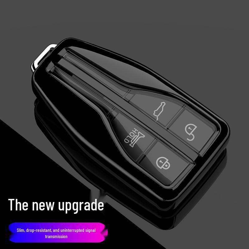 Premium Hongqi H9/HS5/HS7 Key Case with Male Buckle - Elegant Interior Car Decoration for Women