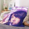 1Pc Bjork Print Flannel Blanket, High Quality Comfortable for All Seasons, Warmth and Comfort, Perfect for Christmas Gifts