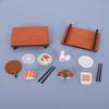 Japanese Miniature Food Simulation Playset: Sushi, Ramen, Sake Model