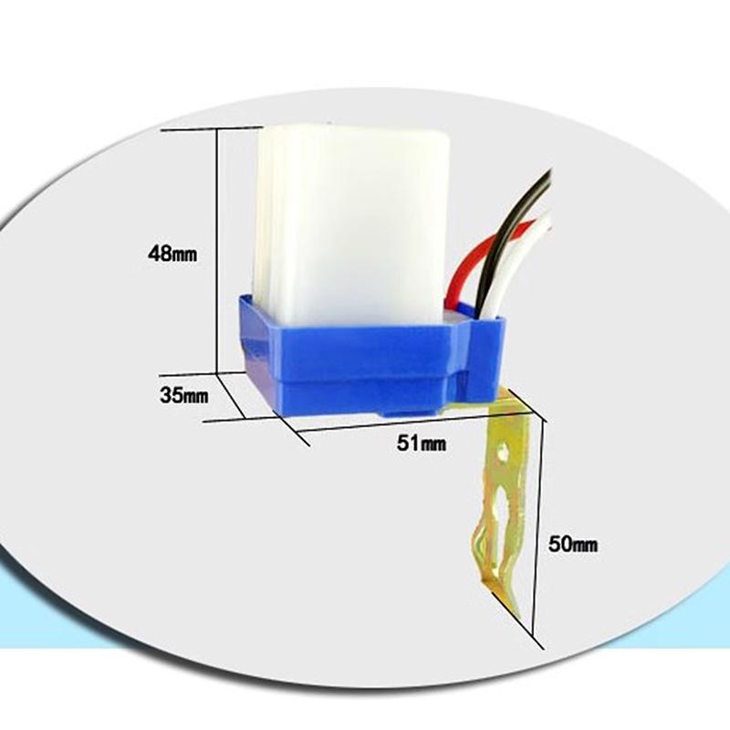 Automatic On Off Photocell Street Lamp Light Switch Controller Dc Ac 12/24/110/220V 50-60Hz 10A Photo Control