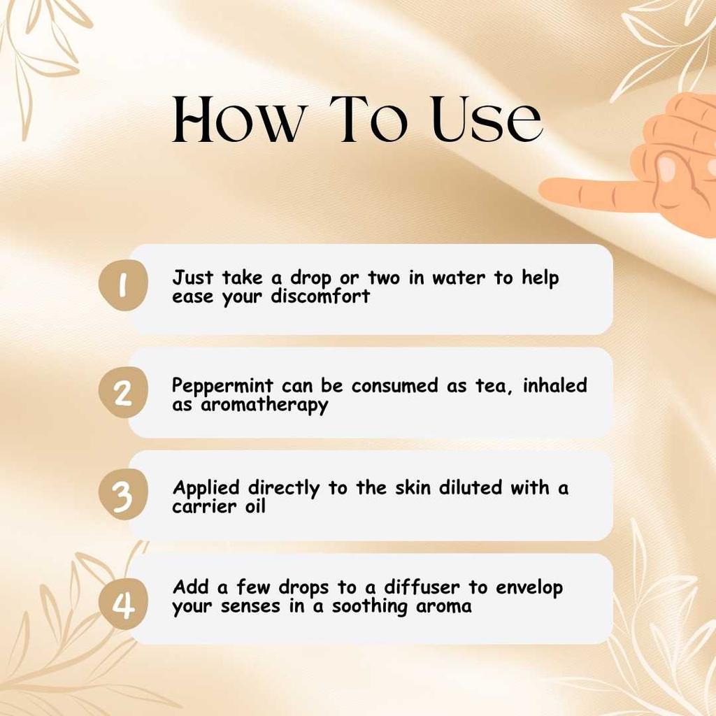 Ananta Nausea Essential Oil Combo – Peppermint & Ginger Aroma Oils (10 Ml × 2)