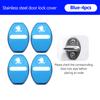 For Skoda 4PCS Car Door Lock Cover Stainless Steel Protection Accessories Rapid Octavia Derivative Enyaq-iV VisionS Yeti Scala