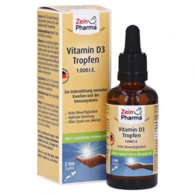 

Zein Pharma Vitamin D3 Drops 1,000 I.E. 2100 50 ml