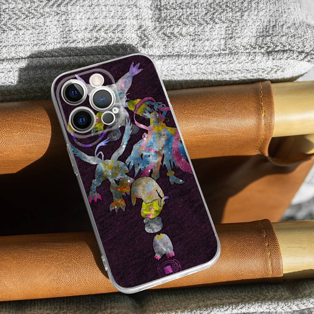 T-Tailmon D-Digimon Cartoon Phone Case For iPhone 16,15,14,13,12,11 Pro,Max,Plus,X,XS,XR,SE,Mini Transparent Silicone Soft