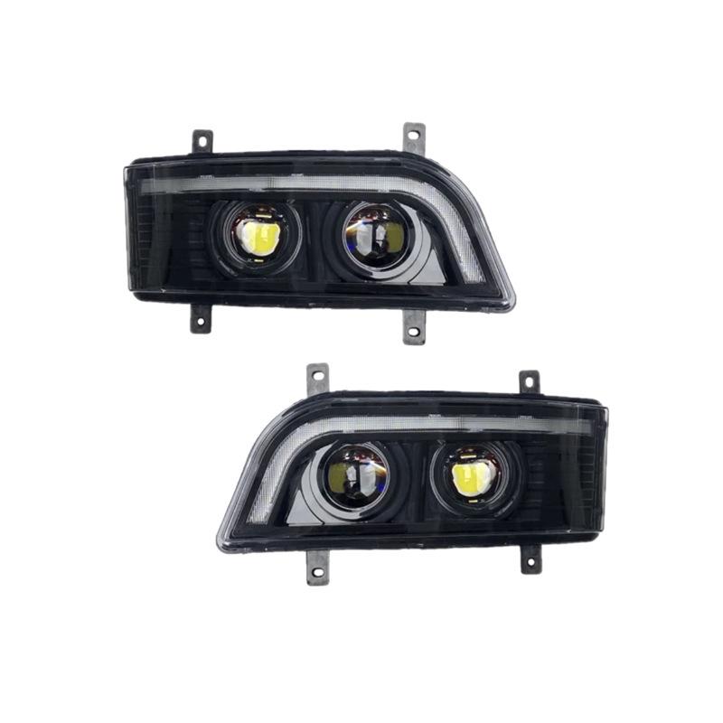 Universal Dual-Lens LED Headlights: Fits Hozon X6, Dongfeng Huashen, & More; High Brightness, Waterproof, Non-Destructive Installation.