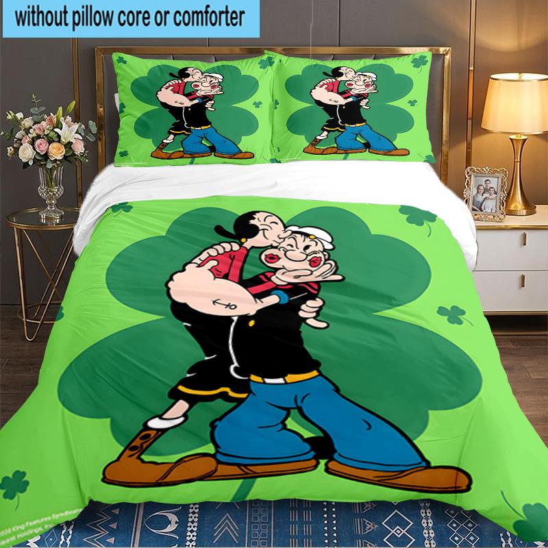 3PCS Pope-ye Bedding Set,Including 1pc Duvet Cover And 2pcs Pillowcases Perfect for Bedroom, Dormitory, Large size Fan Christmas gift