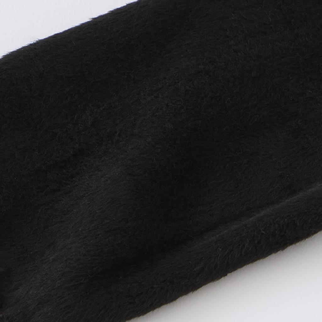 Marie Claire Women's Sheer Faux Tights with Fleece Lining, 1200 Denier Equivalent, Black, Sizes M-L, 732907