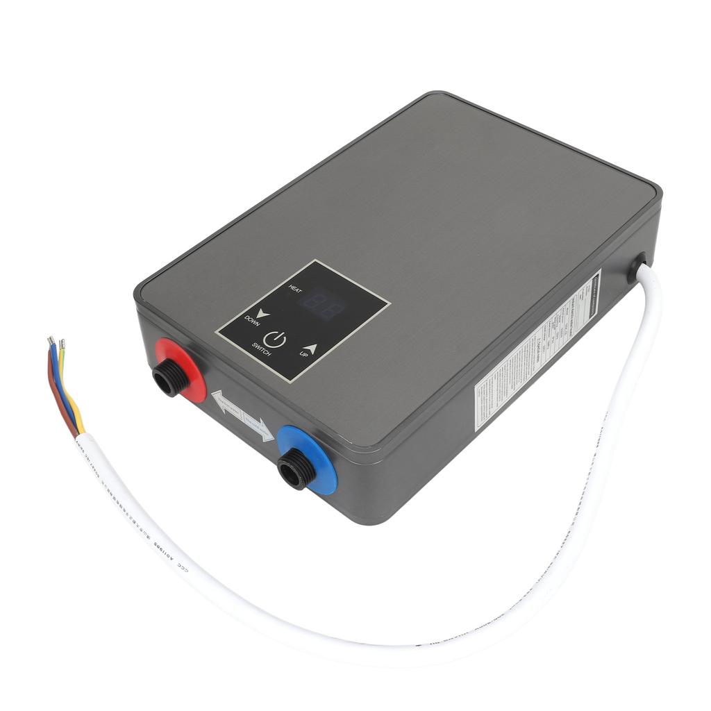 5.5KW 220V Electric Hot Water Heater Manual Adjustment IPX4 Waterproof Instant Hot Water Heater for Kitchen Bathroom