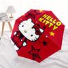 1pc Hello Kitty Plaid Stars Umbrella with Plastic Handle,Suitable for All Seasons Home Travel Outdoor UmbrellaSanlio378
