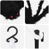 Halloween Spider Decoration with Nets 4 Pcs Black and White