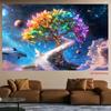 2D plane 1 piece of cloud-tree-bird-nest life-tree theme decoration promotional banner background fabric