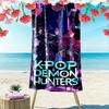 Ręcznik plażowy Kpop Demon Hunters, Wytrzymały i łatwy do czyszczenia, Miękki i żywy ręcznik plażowy, Idealny w podróży