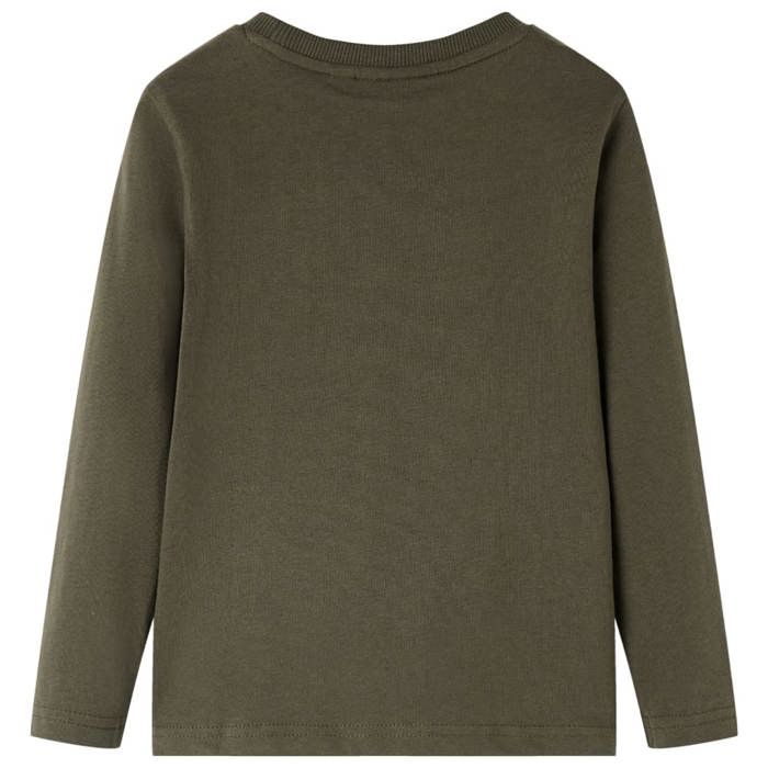 T-shirt enfants à manches longues kaki 92/104/116/128/140