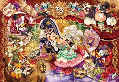 1000 Piece Jigsaw Puzzle Disney Invitation To the Splendid Masquerade X [Pure White] (51 73.5cm)