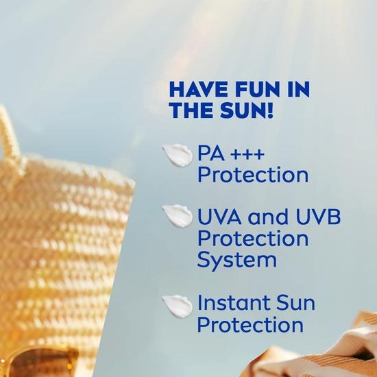 NIVEA Men & Women Sun Protect And Moisture 75 ml SPF 30 Advanced Sunscreen dla natychmiastowej ochrony skóry normalnej